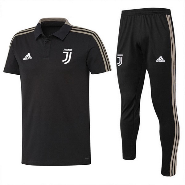 Polo Juventus Conjunto Completo 2018-19 Negro Marron